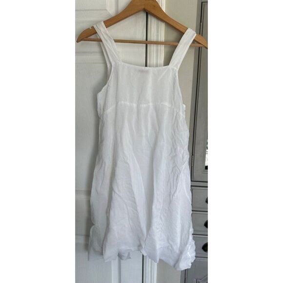 Johnny Was Women's Size Silk Lined White Tank Sundress Fairy Whimsy - Picture 4 of 5